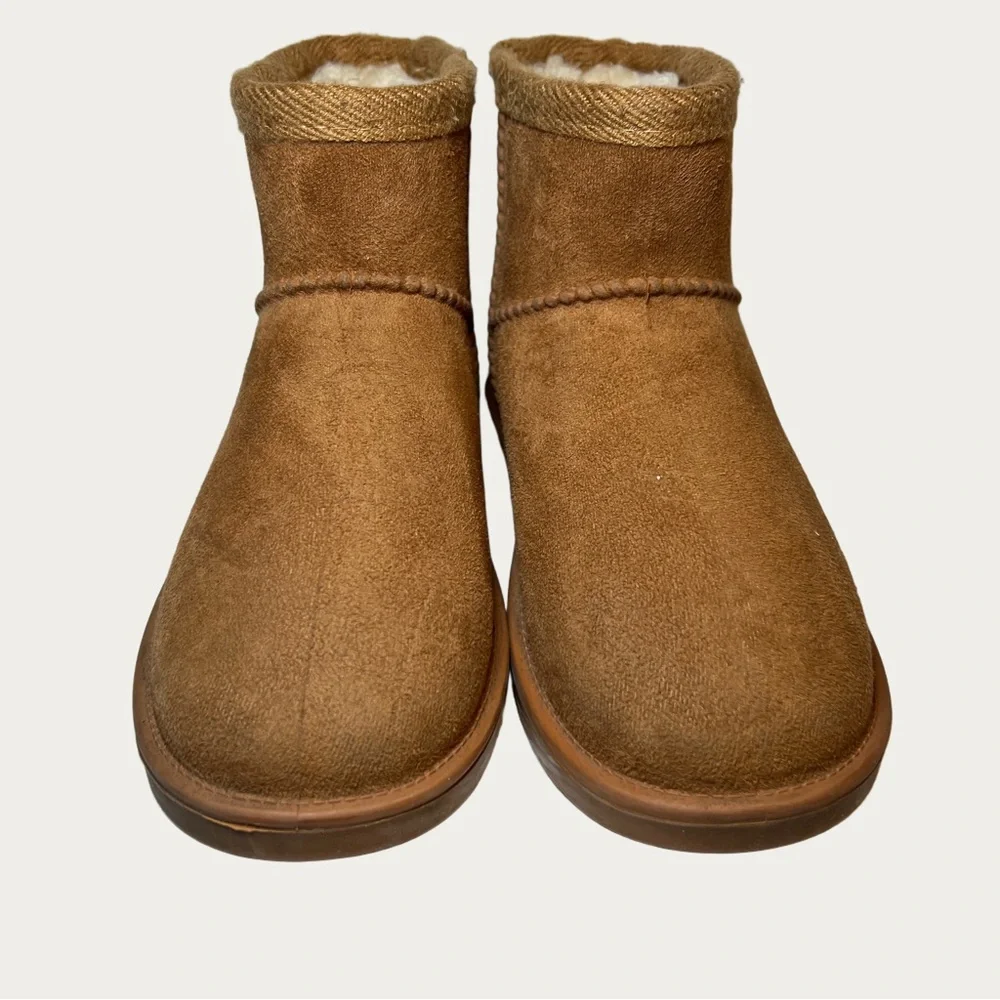 DKSURO Girl’s Size 13‎ Cozy Brown Kids Boots